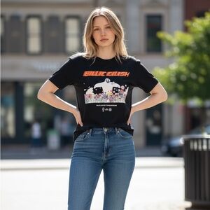 Billie Eilish x Takashi Murakami T-Shirt Black Size Small Official Tour Merch